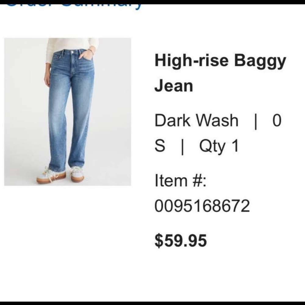 Aeropostale Dark Wash High-Rise Jeans